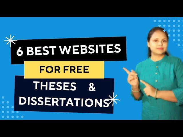 6 best websites to download thesis and dissertation for free | how to download thesis & dessertation