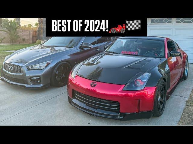 BEST MOMENTS OF 2024 IN MY TURBO 350z & Q50s!!!