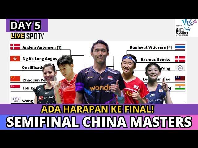 JADWAL SEMIFINAL CHINA MASTERS 2024 HARI INI day 5 #chinamasters2024