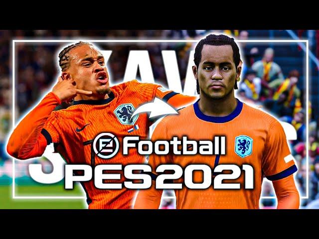 Face tutorial + stats XAVI SIMONS (UPDATE 2024) | PES 2021