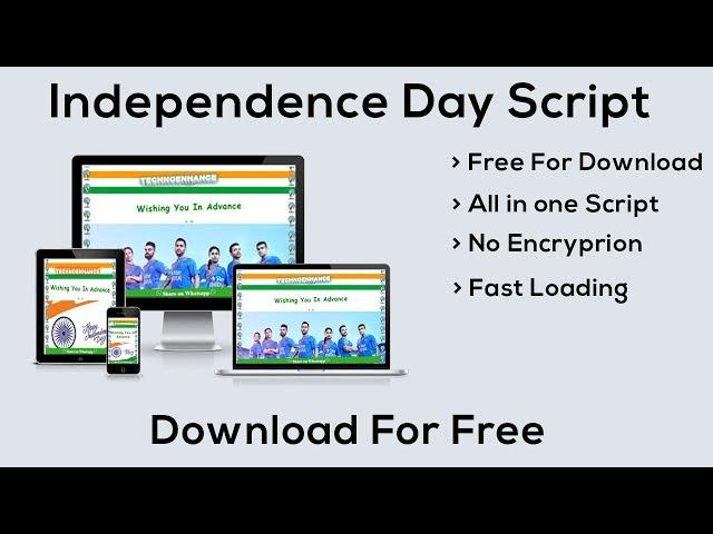 Independence Day Script whatsapp viral wishing Script. How to Create wishing Website for free.