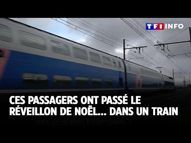 Ces passagers ont passé le réveillon de Noël... dans un train｜TF1 INFO