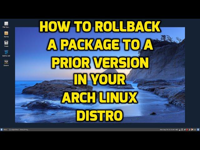 How to downgrade a package to a prior version in Arch Linux