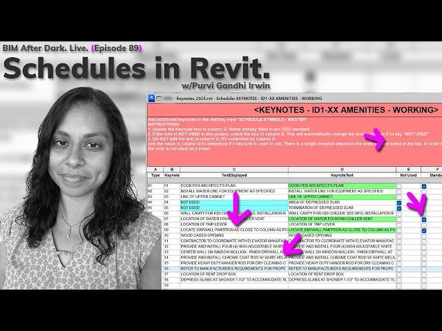 Revit Schedules Tips and Tricks (w/Purvi Gandhi Irwin)