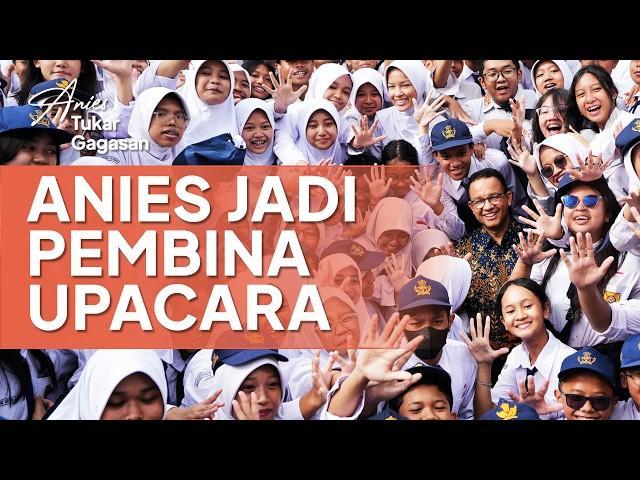 Anies Jadi Pembina Upacara SMP 5 Yogyakarta