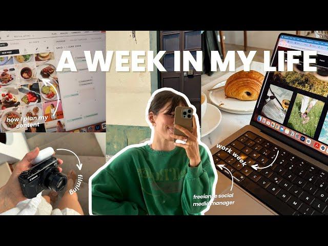 Life as a freelance social media manager (a weekly work vlog)