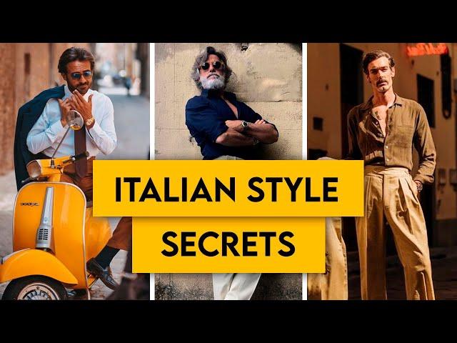 Dress Like the Most Stylish Men in The World | Italian Style Secrets