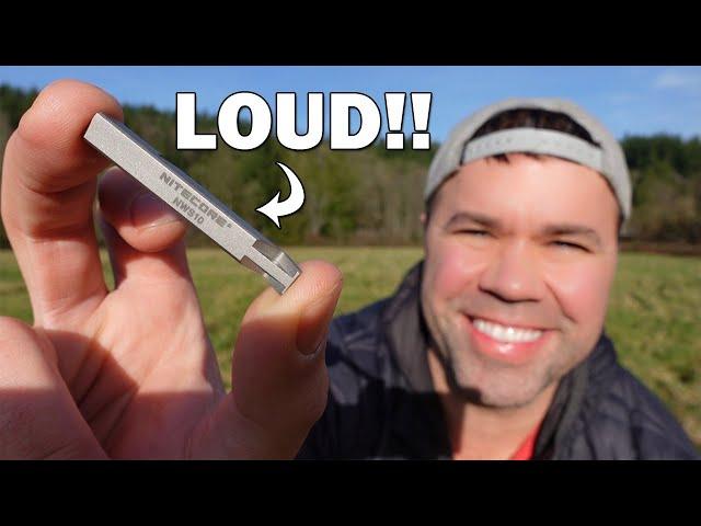 The World Loudest Whistle | Nitecore NSW10 Titanium Full Metal Whistle