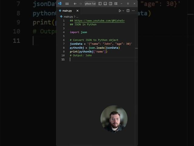 Working with JSON Data in Python - Python Explained #shorts #python #pythonprogramming