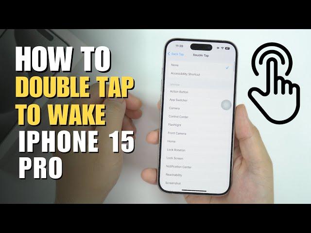 How to Double tap to wake up iPhone 15 Pro / 15 / 15 Pro Max