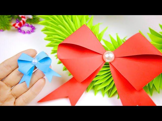 How to make a paper BOW | not Origami bow with your own hands | How to make a paper bow