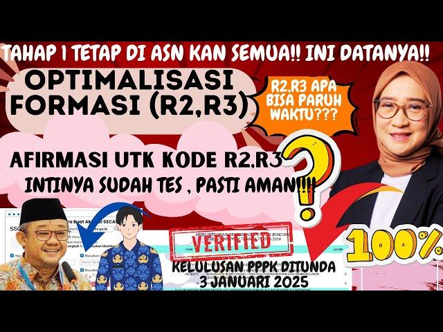 KABAR BAIK UNTUK KODE R2,R3 TANPA "L"BISA DAPAT FORMASI OPTIMALISASICEK ATURAN TERBARUAMAN