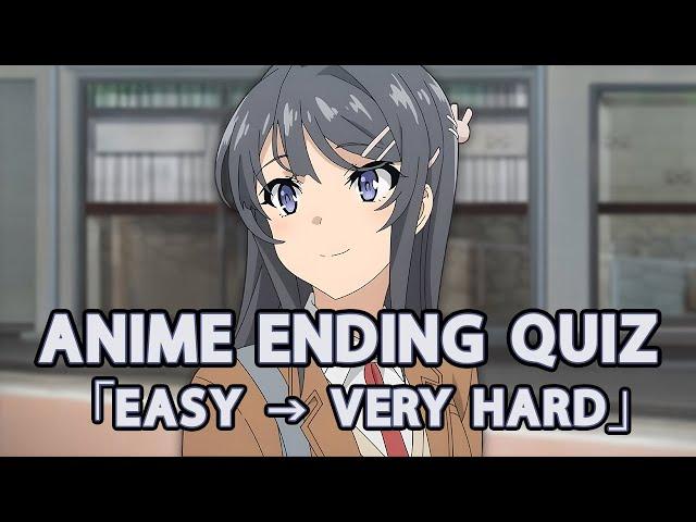 ANIME ENDING QUIZ  (EASY  VERY HARD) - 75 Endings