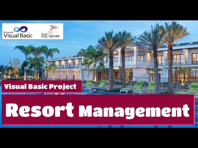 Resort Management vb.net project | How to make Final Year Academic Project in VB | VB174 #highblix