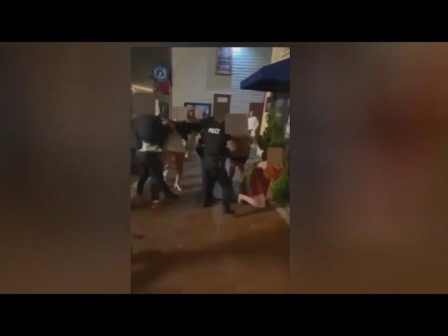 Wedding party gets into fight with police