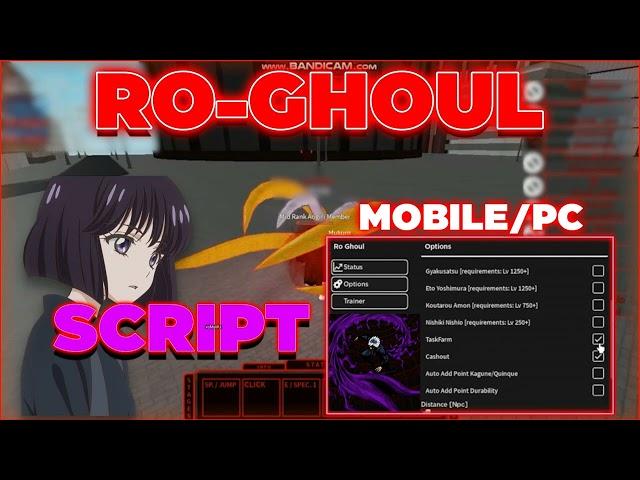 Ro-Ghoul Script: Auto Farm, Rep Farm, Stats, Auto Roll, Auto Skill & More!