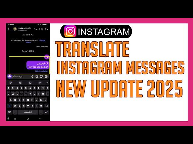 How To Translate Instagram Messages | New Instagram Update 2025