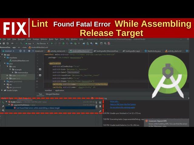 Fix Lint found fatal error while assembling release target | Build failed | Android Studio