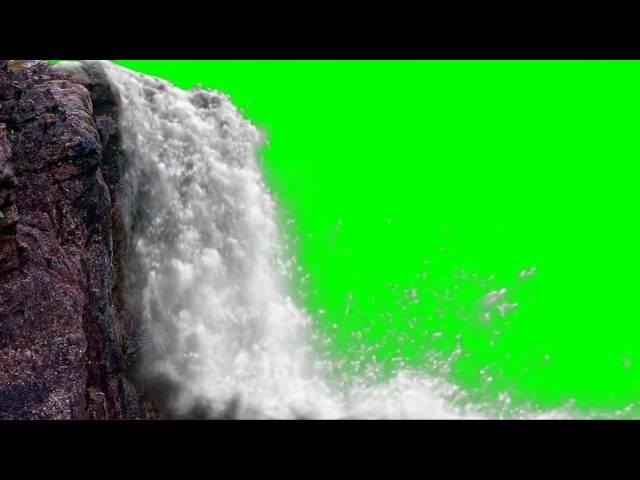 FREE HD Green Screen JUNGLE WATERFALL