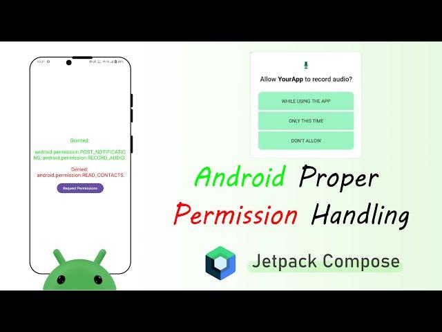 Permission Handling in Android using Jetpack Compose | Android Studio | Kotlin