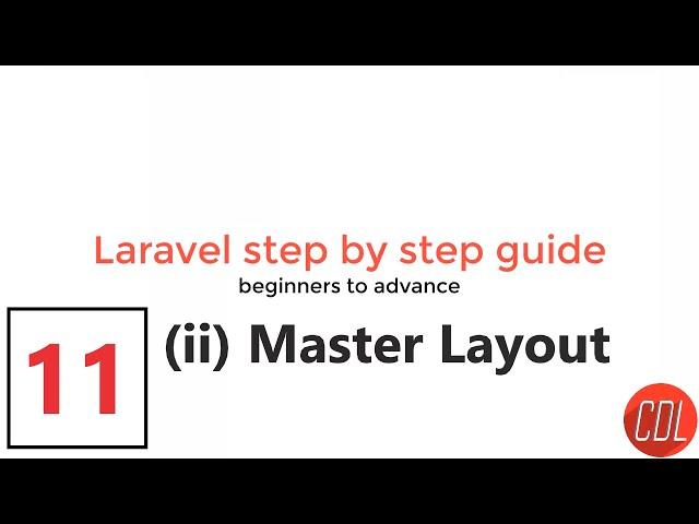 (11) part-2 Master blade in Laravel | Master layout | Main layout for all pages