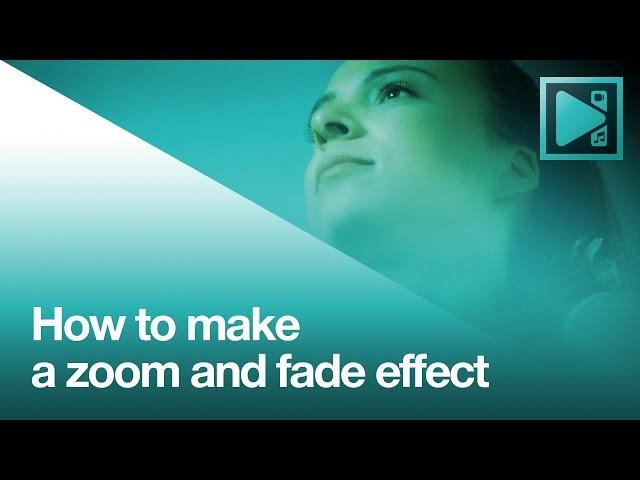 How to create zoom fade transition in VSDC