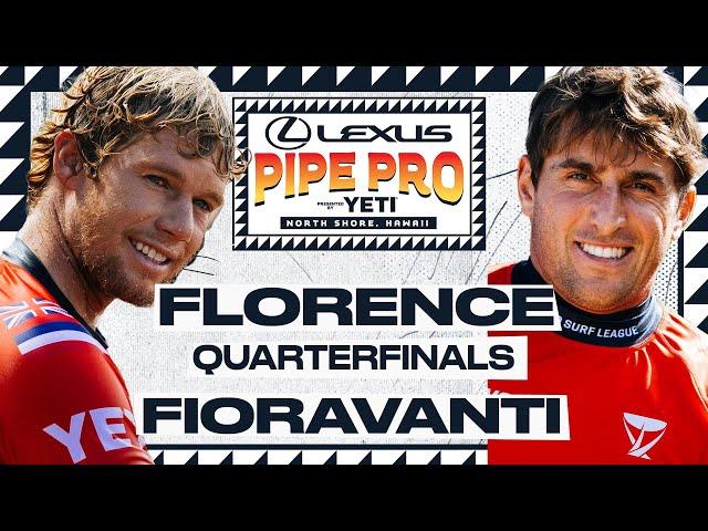 John John Florence vs Leonardo Fioravanti | Lexus Pipe Pro presented by YETI - Quarters Heat Replay