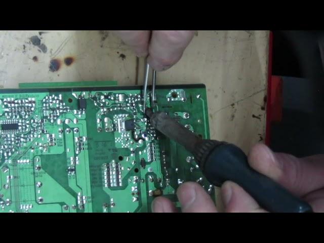 Vestel 17IPS62 Power supply blown up , repaired to component level, easy fix .