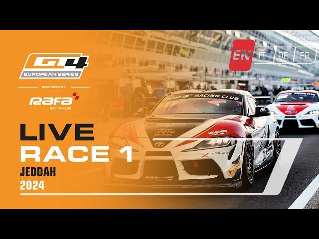 LIVE I Race 1 I Jeddah I GT4 European Series Powered by RAFA Racing Club 2024