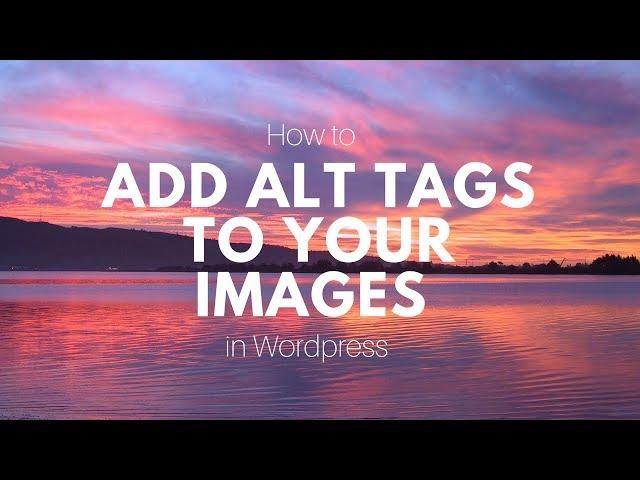 How to Add Alt Tags to An Image in Wordpress - Boost Your SEO