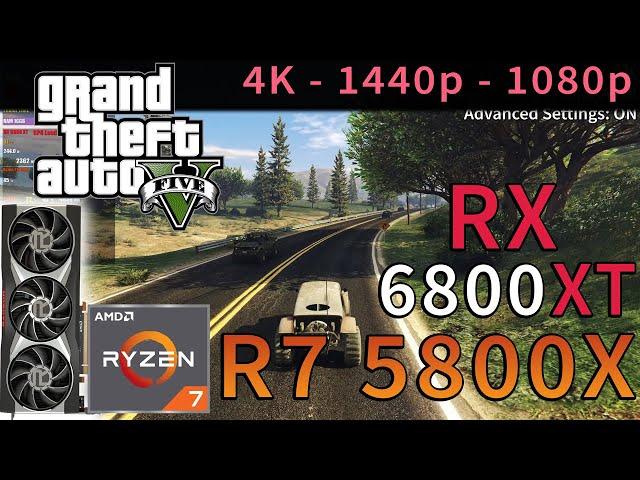 Grand Theft Auto V (GTA 5) | RX 6800 XT | Ryzen 7 5800X | 4K - 1440p - 1080p | Ultra & Low Settings