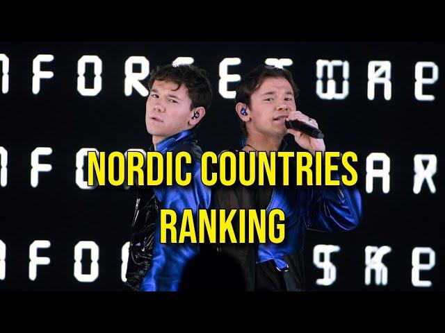 NORDIC COUNTRIES RANKING - Eurovision 2024 #eurovision