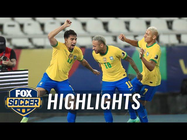 Neymar, Brazil advance to Copa América final with 1-0 win over Peru | 2021 Copa America Highlights