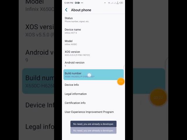 All samsung galaxy phone enable usb debugging mode otg #youtubeshorts #shorts