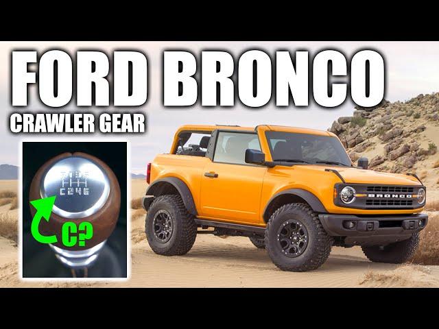 How The 2021 Ford Bronco's Clever Crawler Gear Works