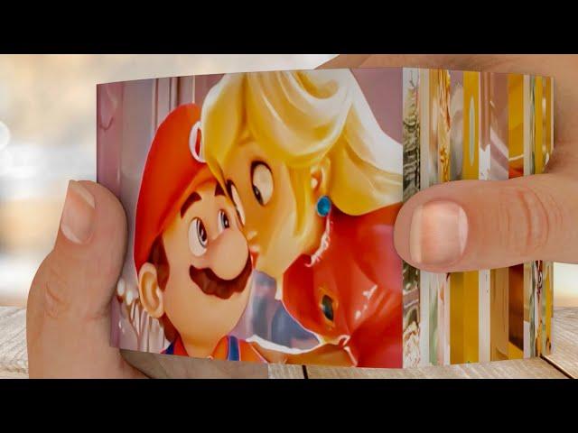 Love Unleashed: Super Mario and Princess Peach's Enchanting Tale - Flipbook Animation
