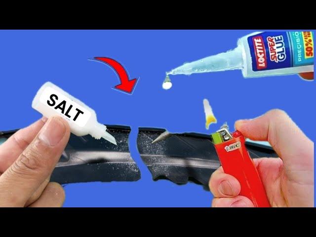 Only Rich People Know This Secret of Super Glue and Salt that Will Make You a Level 100 Master