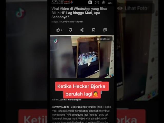 Viral video di Whatsapp, video cctv Bjorka bisa buat HP nge-lag dan mati sendiri