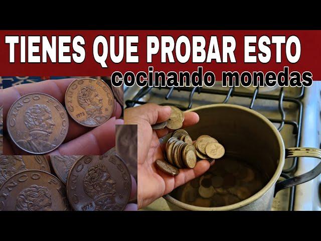 INCREÍBLE ESTE Experimento, para LIMPIAR MONEDAS SUCIAS Y antiguas......