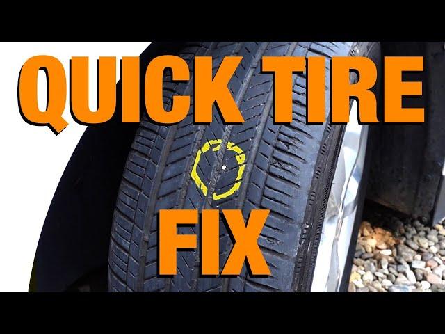 How to Repair a Tire - The Easy Way (without removing the tire)