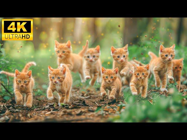 Baby Animals 4K - Travel Around The Happy World Of Wild Baby Animals With Relaxing And Healing Music