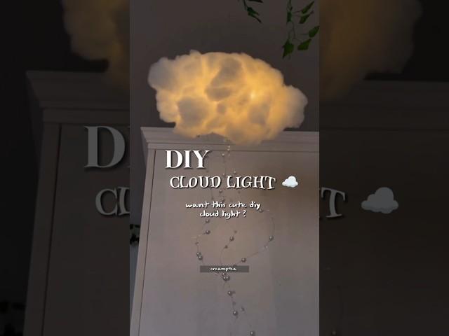 DIY cloud light ️ Aesthetic  #shorts #diy #craft #aesthetic #roomdecor