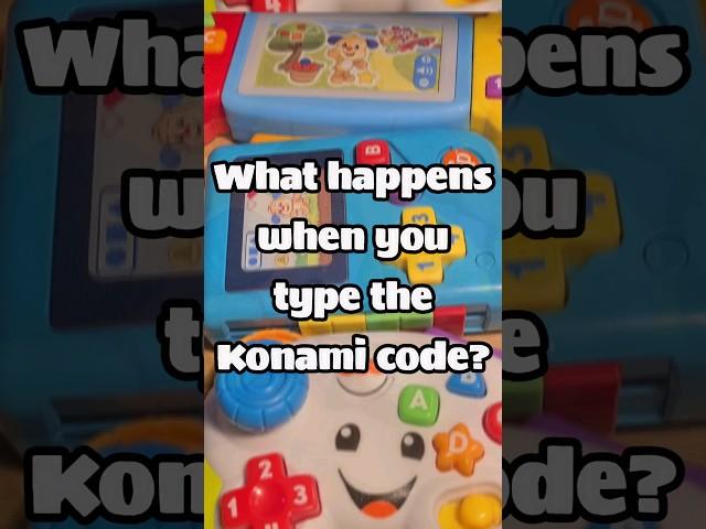 Konami Code VS Fisher Price Toys #gaming #funny #shorts #viral