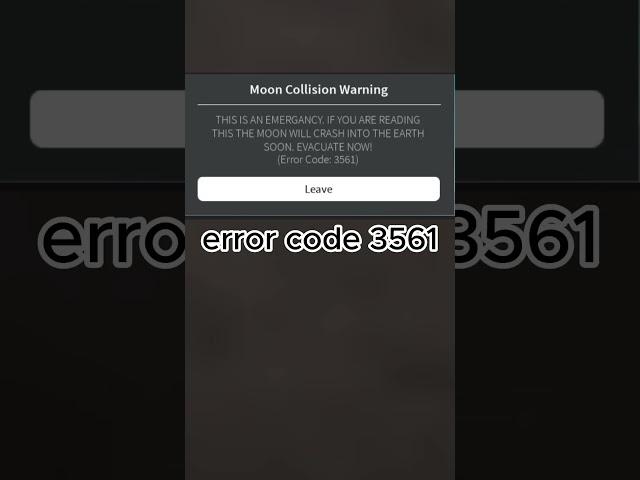 Error codes that can save your life #roblox #shorts #errorcodes