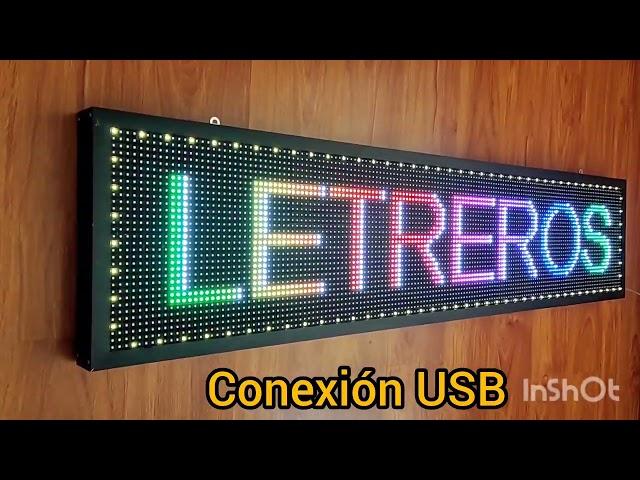 Letrero led programable full color