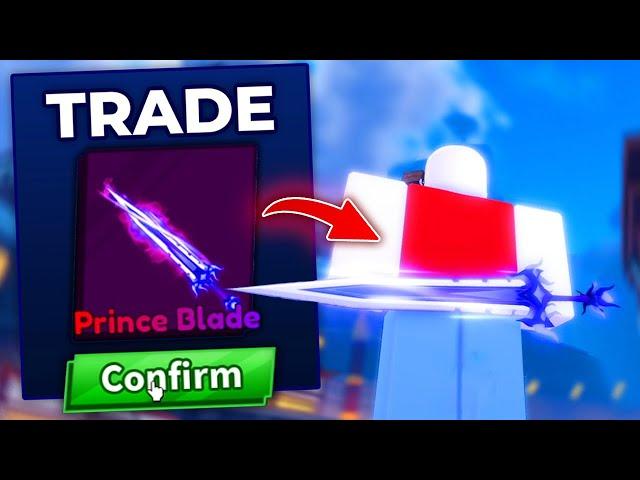 TRADING FOR MY DREAM SWORD IN BLADE BALL