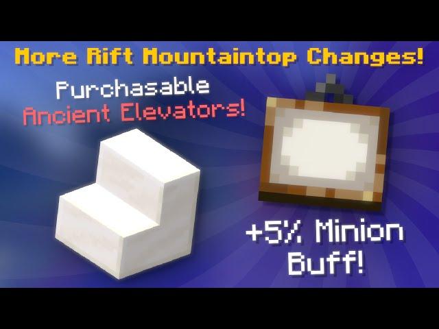 Shen's Ancient Elevators! Minion Postcard Buffs! (Hypixel Skyblock News!)