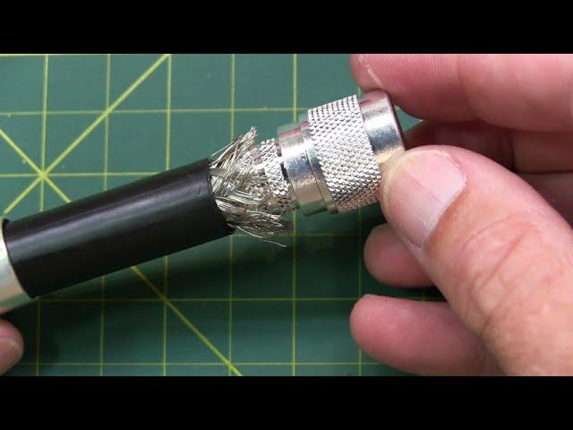 #372: How to install an N-connector, crimp-on type, to LMR-600, RG-217 or similar coax cable