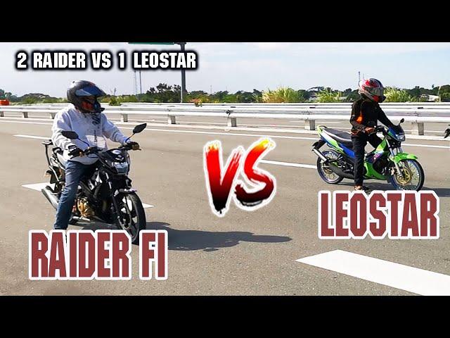 Kawasaki Leostar vs Suzuki Raider Fi | Drag race