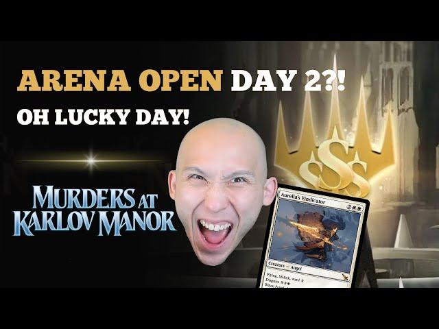 OH LUCKY DAY! | Arena Open Day 2 | MKM Karlov Manor Draft | MTG Arena